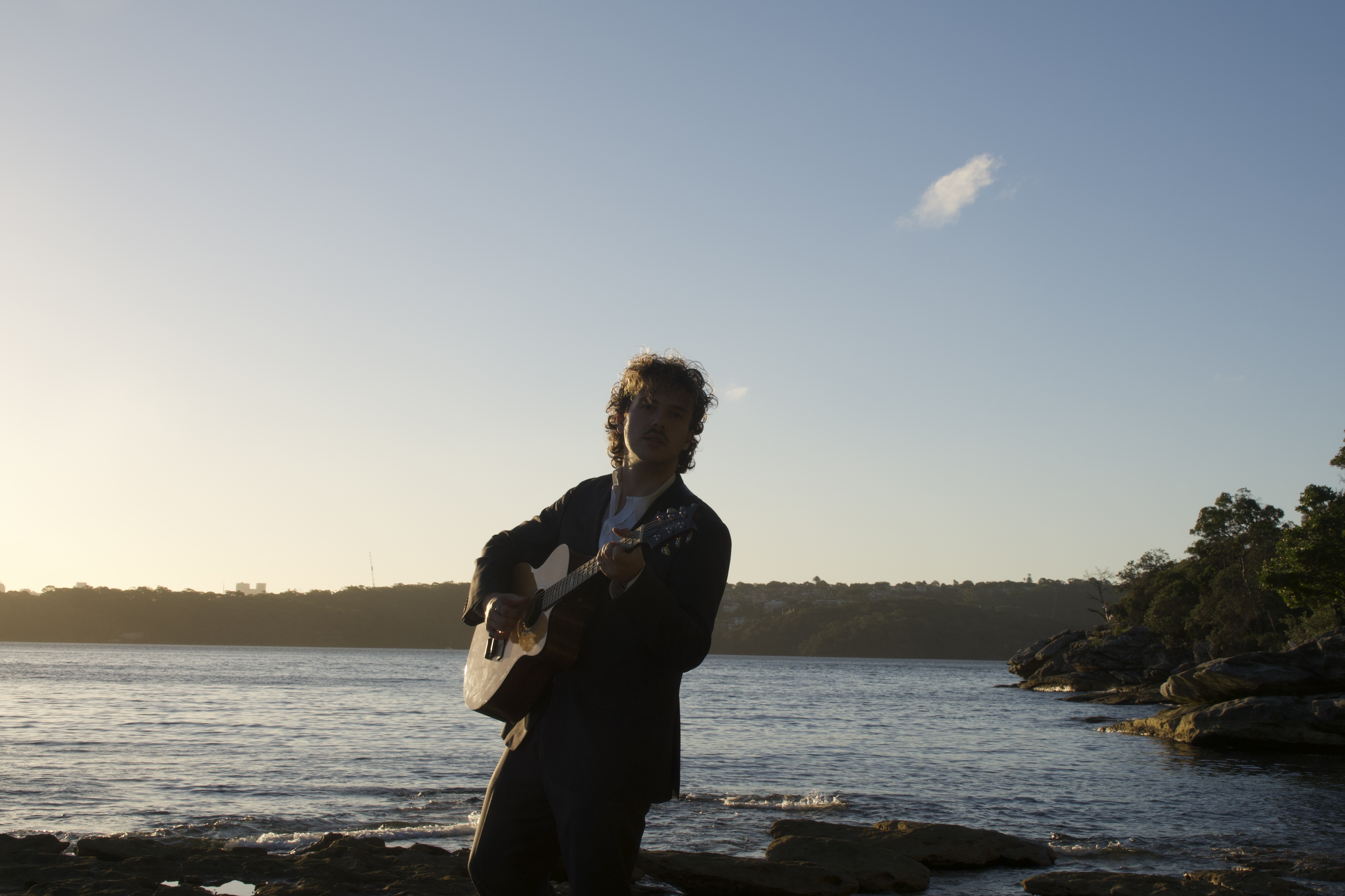 Julian Moss performing — Waterfront